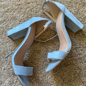 Charlotte Russe blue block heel
